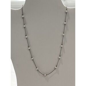Faux Pearl Necklace‎ Delicate Minimalist Jewelry
